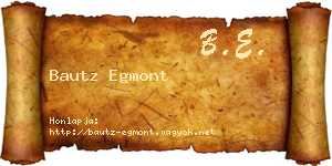 Bautz Egmont névjegykártya
